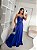 Vestido Longo Cetim Fly Azul Royal - Imagem 1