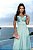 Vestido Longo Cetim Fly Azul Serenity - Imagem 1