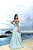 Vestido Longo Cetim Fly Azul Serenity - Imagem 3