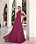 Vestido Longo Microtule Gio Fucsia - Imagem 1