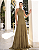 Vestido Longo Microtule Gio Verde Oliva - Imagem 4