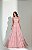 Vestido Longo Microtule Gio Rose - Imagem 1