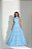 Vestido Longo Microtule Gio Azul - Imagem 6