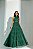 Vestido Longo Microtule Gio Verde Militar - Imagem 1