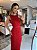 Vestido Tricot Faixa Vermelho - Imagem 3