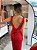 Vestido Tricot Faixa Vermelho - Imagem 2