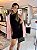 Vestido Curto Frente Recorte Preto - Imagem 7