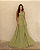Vestido Longo Recorte Verde - Imagem 1