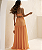 Vestido Longo Recorte Laranja - Imagem 2