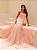 Vestido Longo Fefe Rosa Claro - Imagem 1