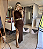 Vestido Longo Mor Marrom - Imagem 1