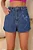 Shorts Jeans Boho Azul - Imagem 3