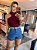 Shorts Jeans Boho Azul - Imagem 1