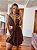 Vestido Curto Boho Chocolate - Imagem 1