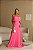 Vestido Longo Ombro a Ombro Plis Pink - Imagem 1
