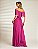 Vestido Longo Ombro a Ombro Plis Fucsia - Imagem 2