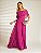 Vestido Longo Ombro a Ombro Plis Fucsia - Imagem 4