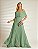 Vestido Longo Ombro a Ombro Plis Verde - Imagem 1