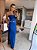 Vestido Longo Tomara Que Caia Casual Azul - Imagem 1