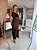 Vestido Midi Textu Marrom - Imagem 10