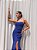 Vestido Longo Tomara que caia Flor Azul - Imagem 3