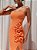 Vestido Longo Tomara que caia Flor Laranja - Imagem 3