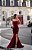 Vestido Longo Tomara que caia Flor Vinho - Imagem 6