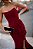 Vestido Longo Tomara que caia Flor Vinho - Imagem 3