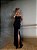 Vestido Longo Tomara que caia Flor Preto - Imagem 1