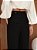Calça Pantalona Risca De Giz Lele Preto - Imagem 3