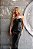 Vestido Midi Couro Croco Preto - Imagem 13