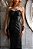 Vestido Midi Couro Croco Preto - Imagem 4