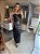Vestido Midi Couro Croco Preto - Imagem 11