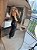 Vestido Midi Couro Croco Preto - Imagem 3