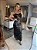 Vestido Midi Couro Croco Preto - Imagem 5
