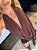 Blusa Chiffon Lorena Marrom - Imagem 3
