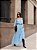 Vestido Longuete Ombro a Ombro Angela Azul - Imagem 1