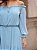 Vestido Longuete Ombro a Ombro Angela Azul - Imagem 7