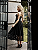 Vestido Midi Veludo Renda Preto - Imagem 2