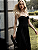 Vestido Midi Veludo Renda Preto - Imagem 6
