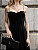 Vestido Midi Veludo Renda Preto - Imagem 3