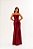 Vestido Longo Paula Vinho - Imagem 1