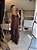 Vestido Longo Corrente Thassia Marrom - Imagem 2