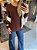 Blusa Alongada Allure Marrom - Imagem 4