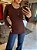 Blusa Alongada Allure Marrom - Imagem 2