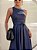 Vestido Longuete Courino Astana Azul - Imagem 3