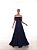 Vestido Longo Ombre Azul Marinho - Imagem 1