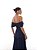 Vestido Longo Ombre Azul Marinho - Imagem 2