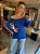 Blusa Abertura Lateral Azul - Imagem 1