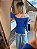 Blusa Abertura Lateral Azul - Imagem 2